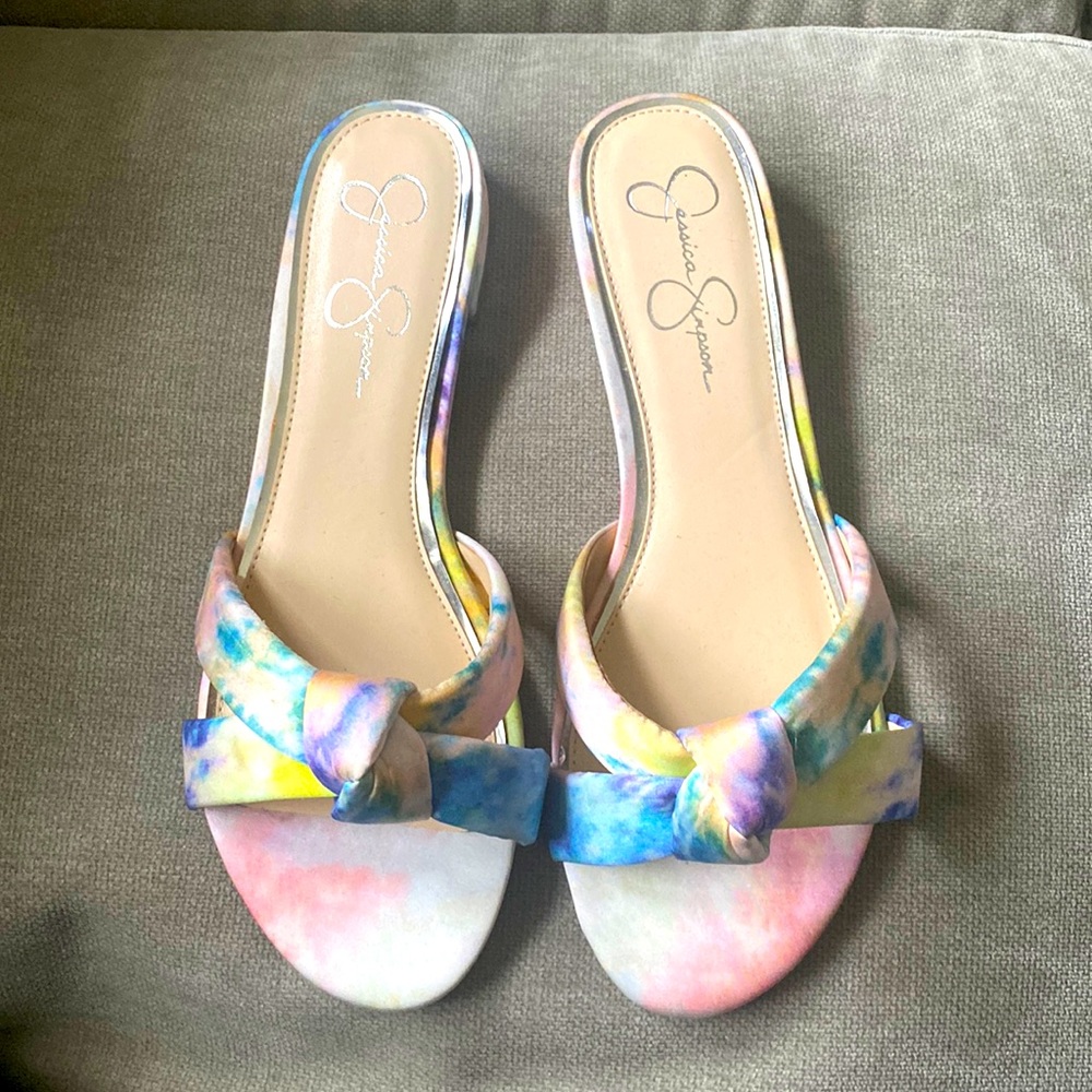 Jessica Simpson pink combo sandal NEW